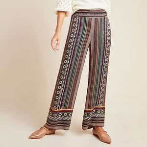 Farm Rio x Anthropologie Patterned Wide Leg Pants